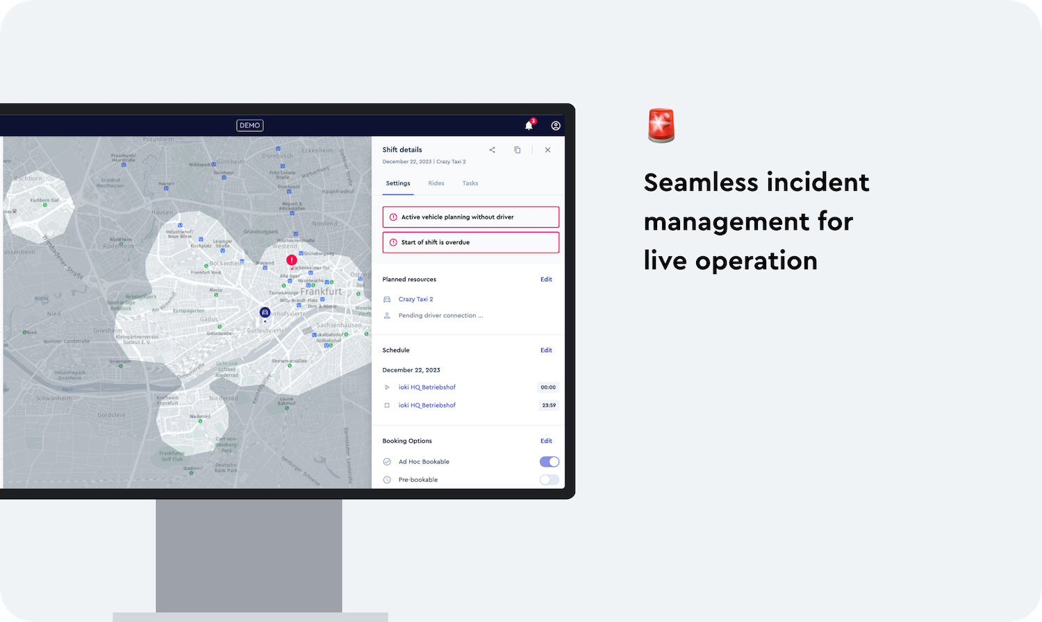 Screenshot of Incident Management within Operator