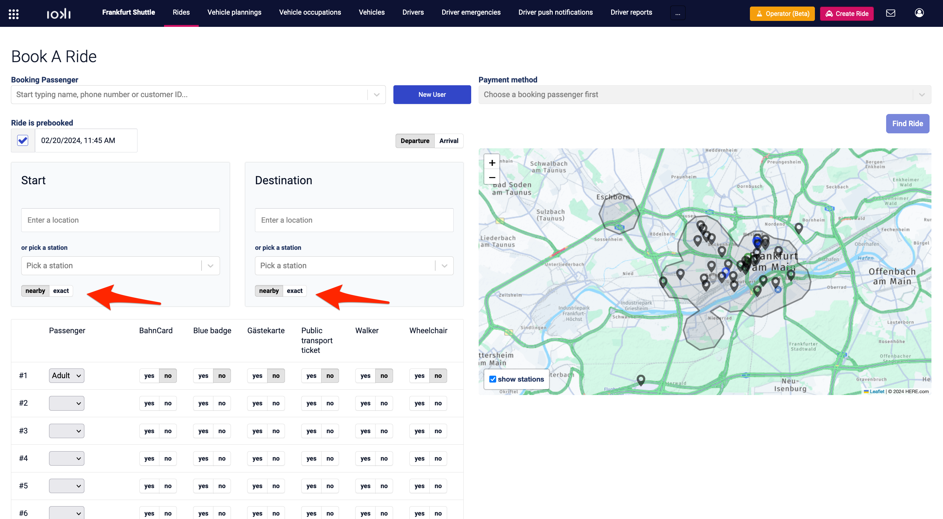 Change default exact nearby